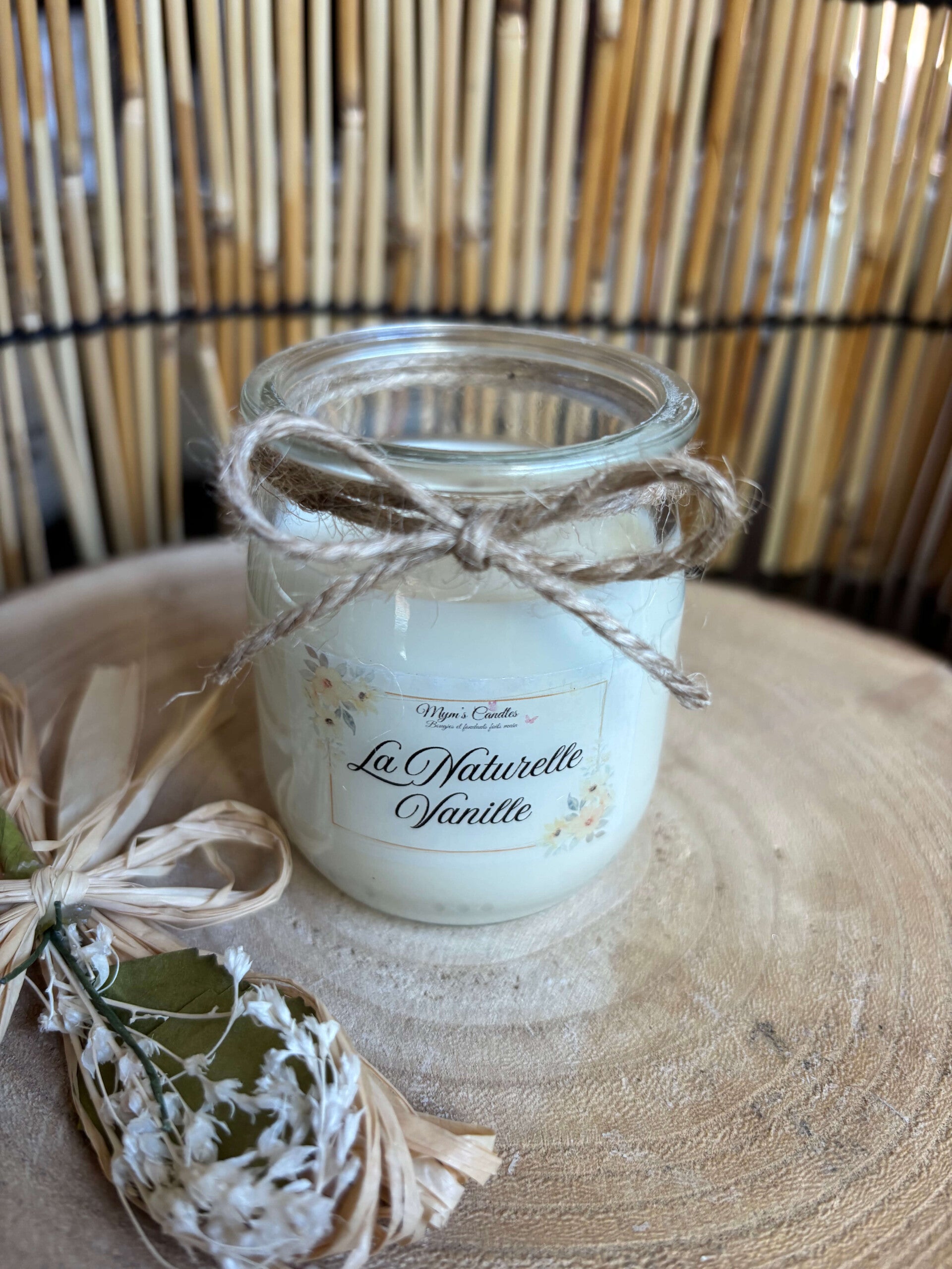 Bougie "La Naturelle" Vanille