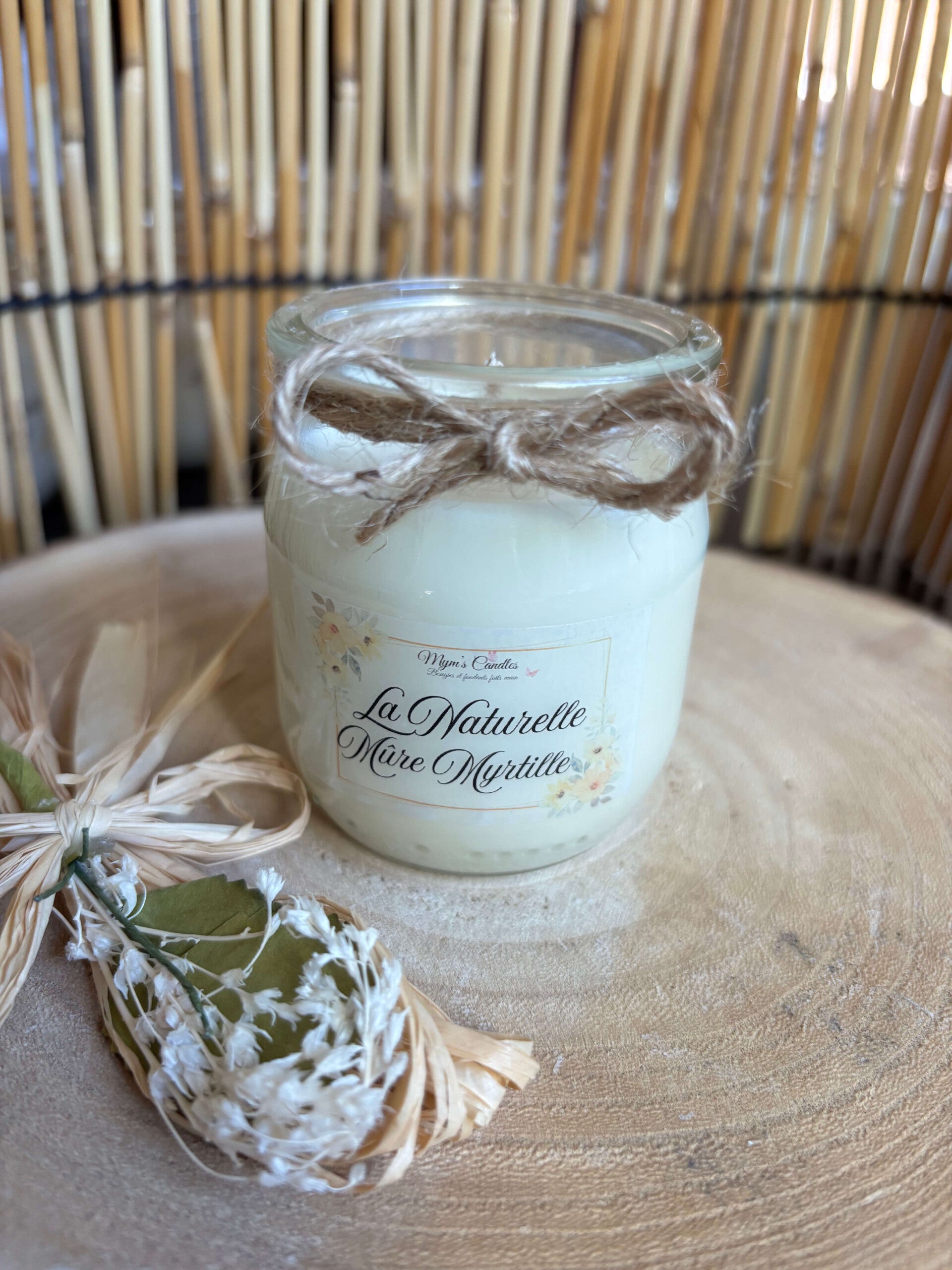 Bougie "La Naturelle" Mûre Myrtille