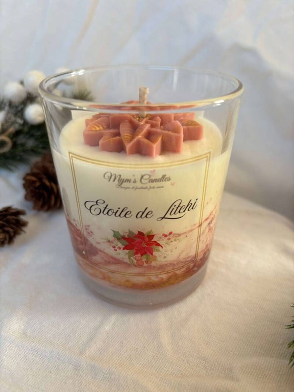 Bougie "Etoile de Litchi"