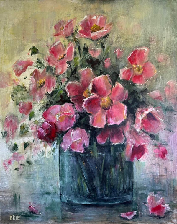 Bloemen  100 x 80 cm