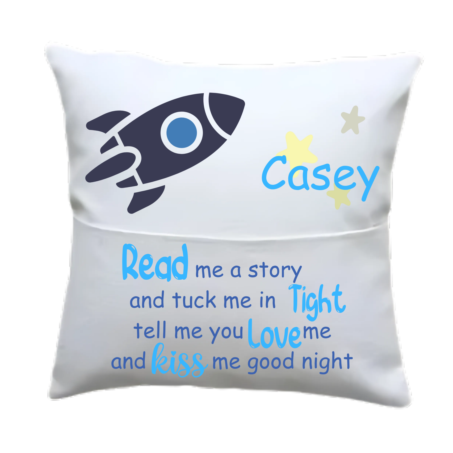 Read me a story, pocket pillow "rocket"
