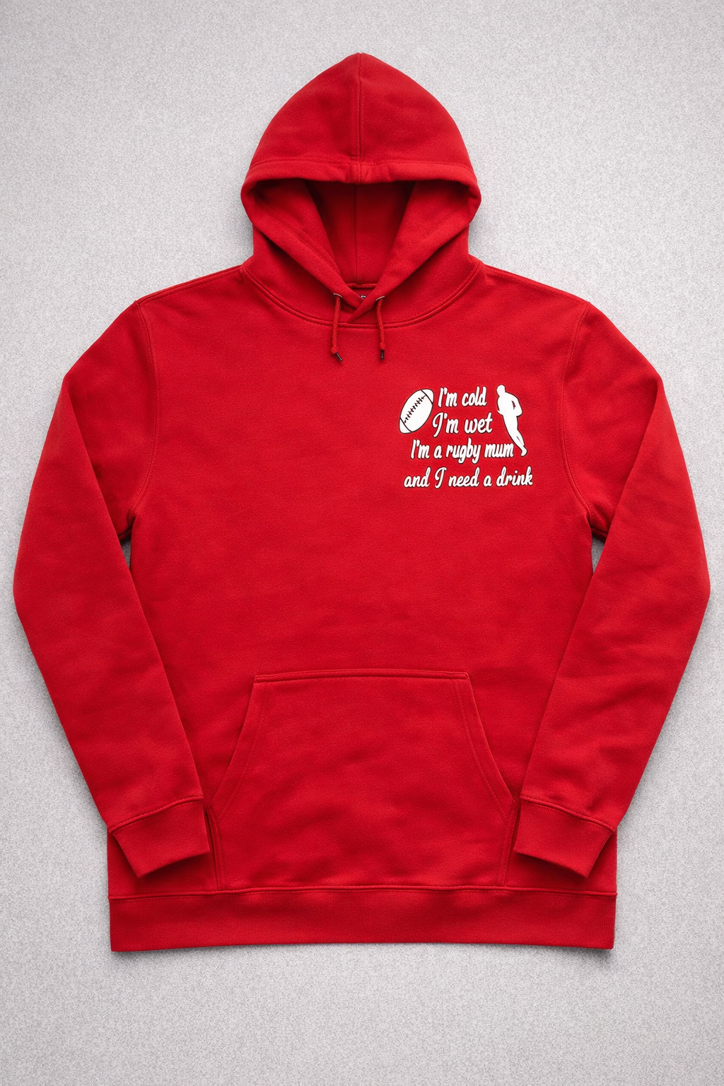 Women's hoodie. Available in various colours.Small logo front, large logo back