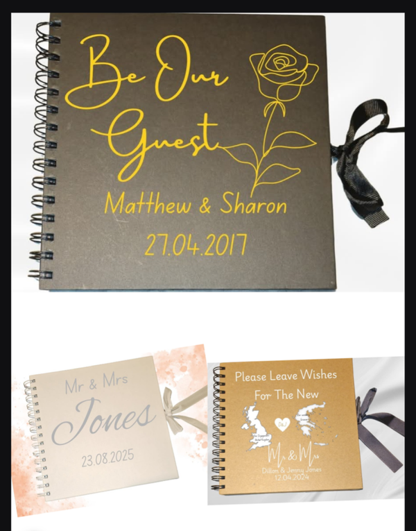 20x20cm Scrap book add your own text and name