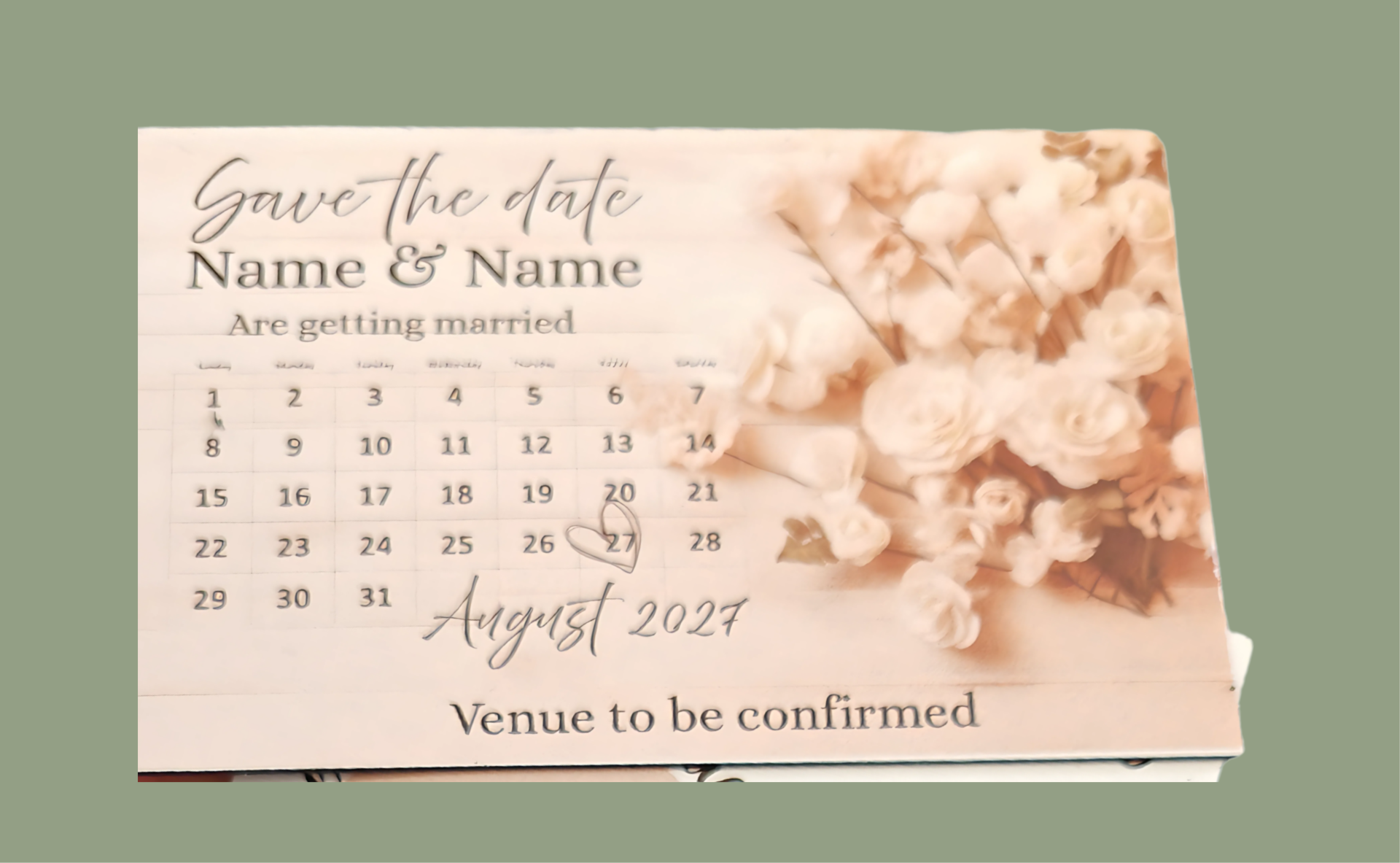 Save the date wedding magnets