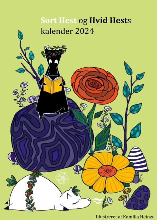 Sort Hest og Hvid Hest 2024 Kalender