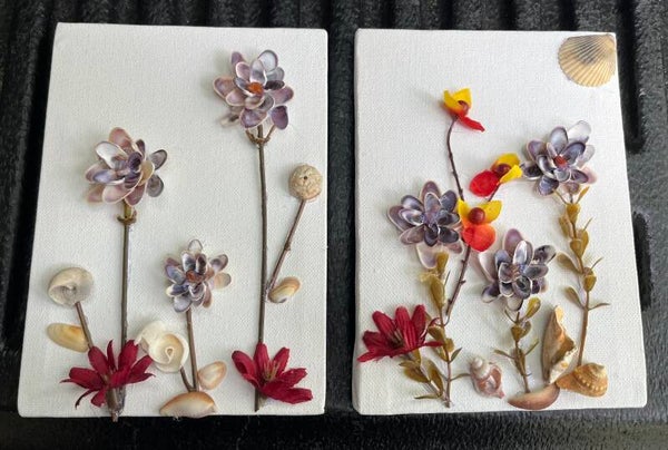 Canvas flowers