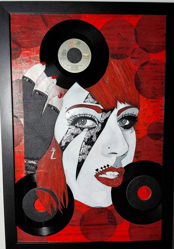 "Lady Bowie on the radio gaga"