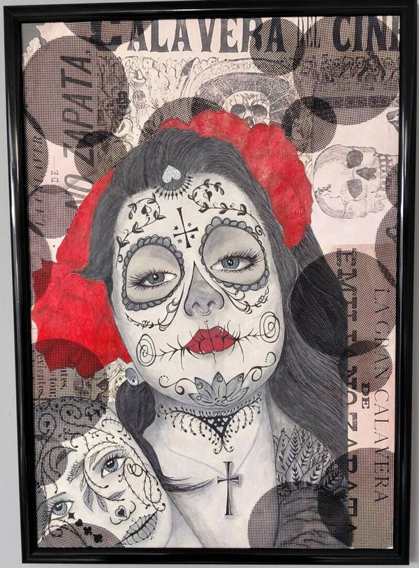 "Sad skull girl"