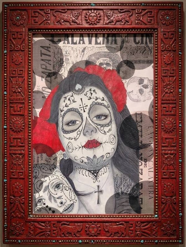 Title: "Sad skull girl"