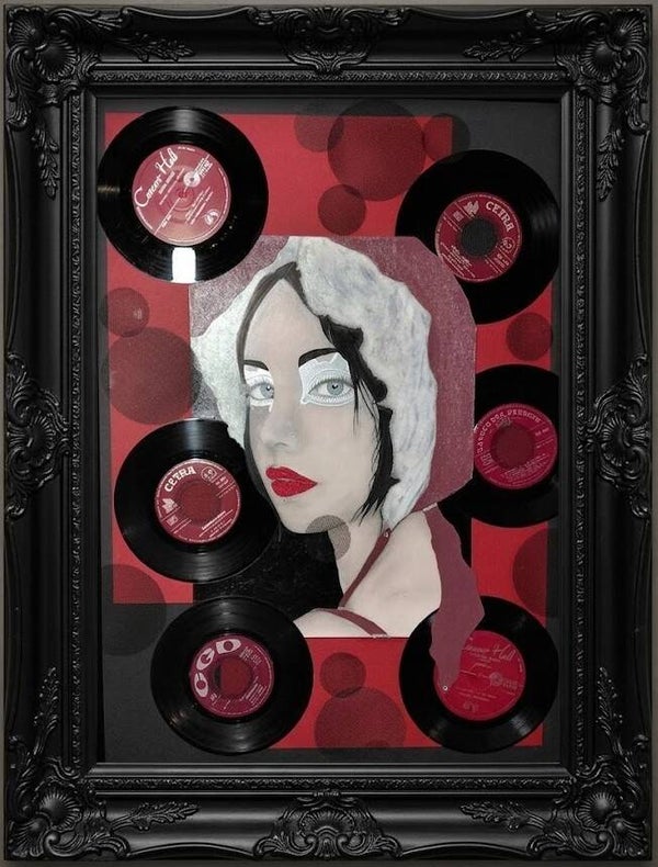 Title: "The girl without earring pearl but with victorian style cap"