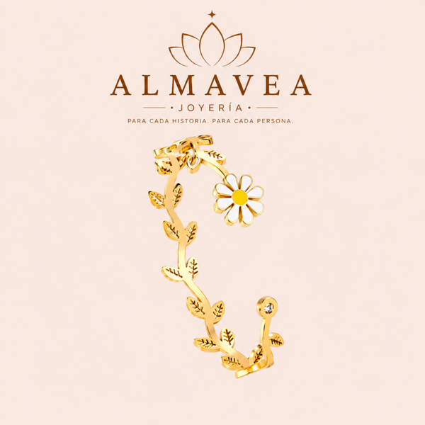 BRAZALETE MARGARITA DE ORO