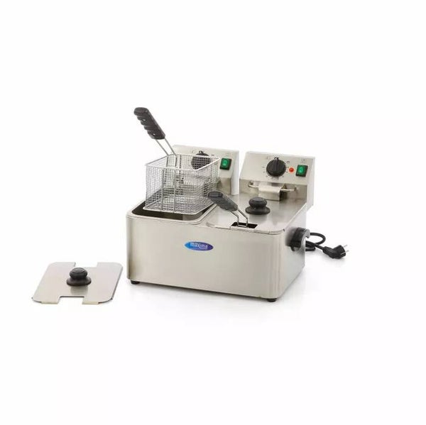 Friteuse professionnelle double 4 + 4L