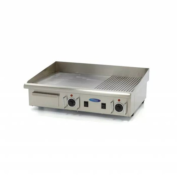Plancha Moitié Lisse Moitié Rainurée - 73 cm - 400V