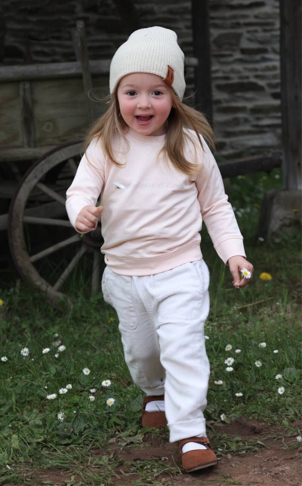 -Framboise et Vincent- Pullover 100% Baumwolle