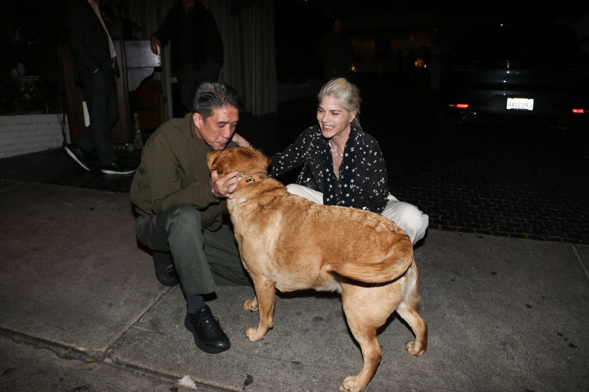 Selma Blair and her dog