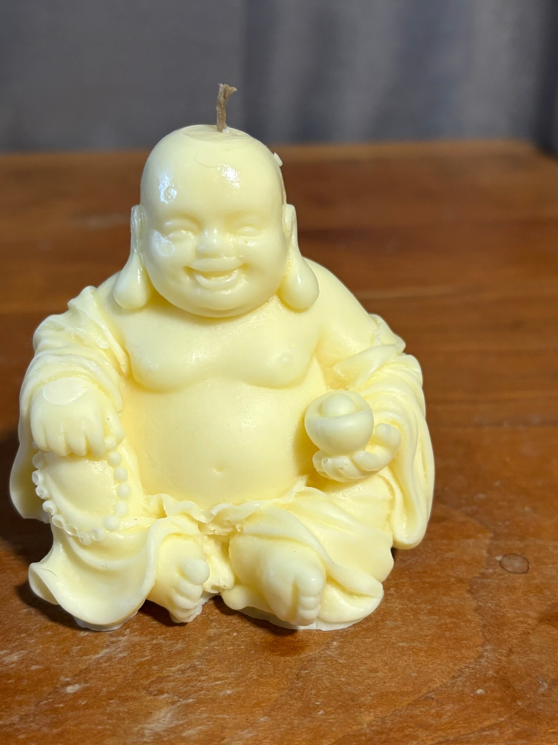 Happy Buddha Candle