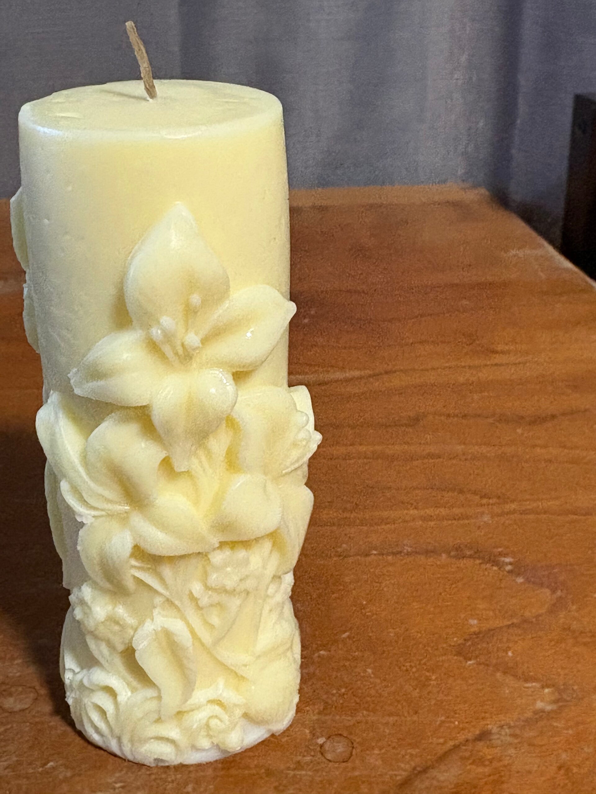 Floral Garden Pillar Candle