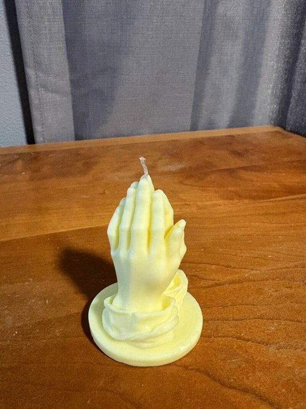 Praying Hands Candle