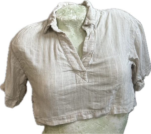 Crop Blouse van Pull&Bear - Maat : xs