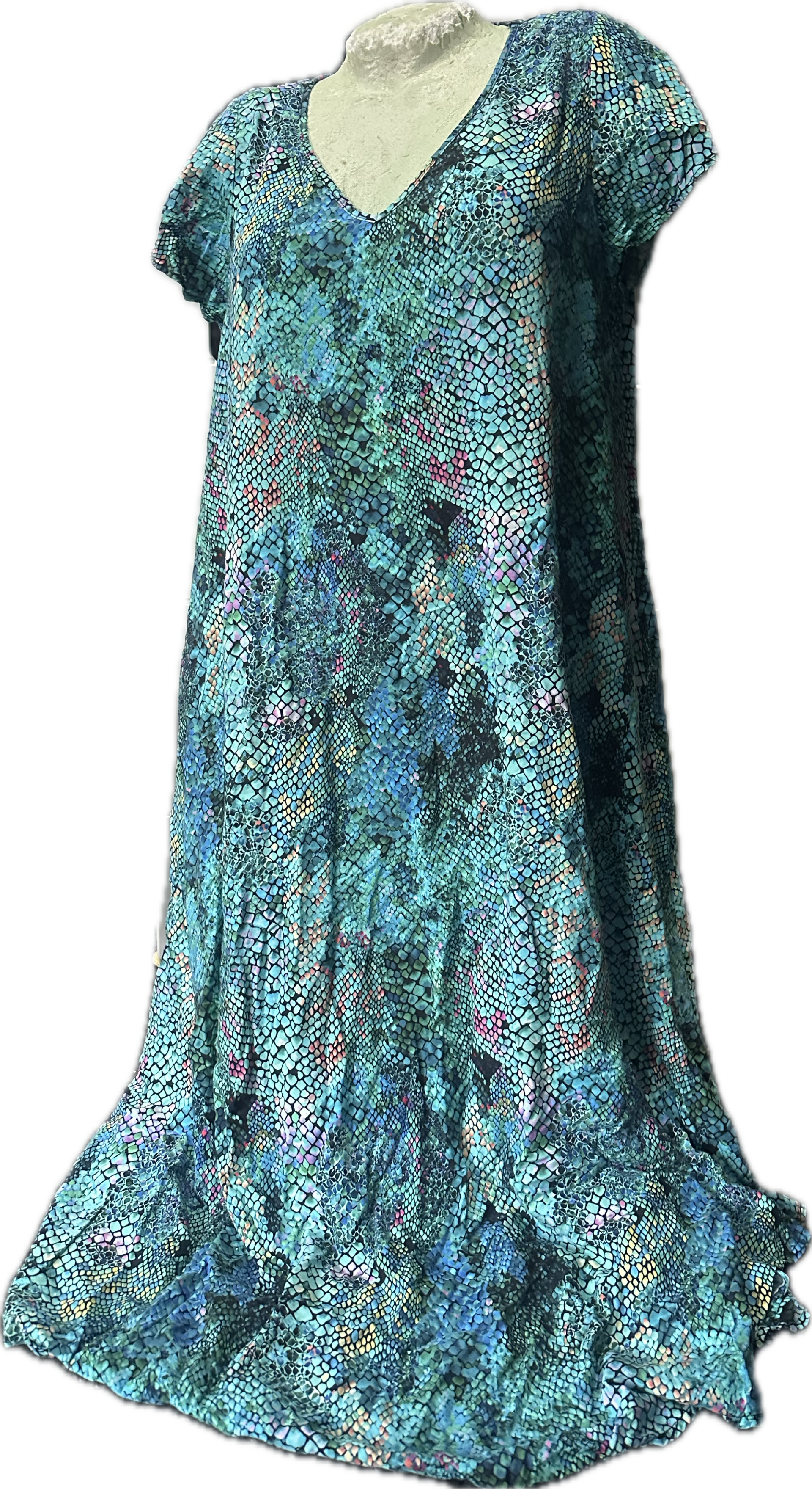 Viscose Jurk van Ulla Popken - Maat : 46-48