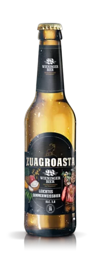 Wieninger "Zuagroasta" Leichtes Sommerweissbier 0,33 Liter - Saisonbier