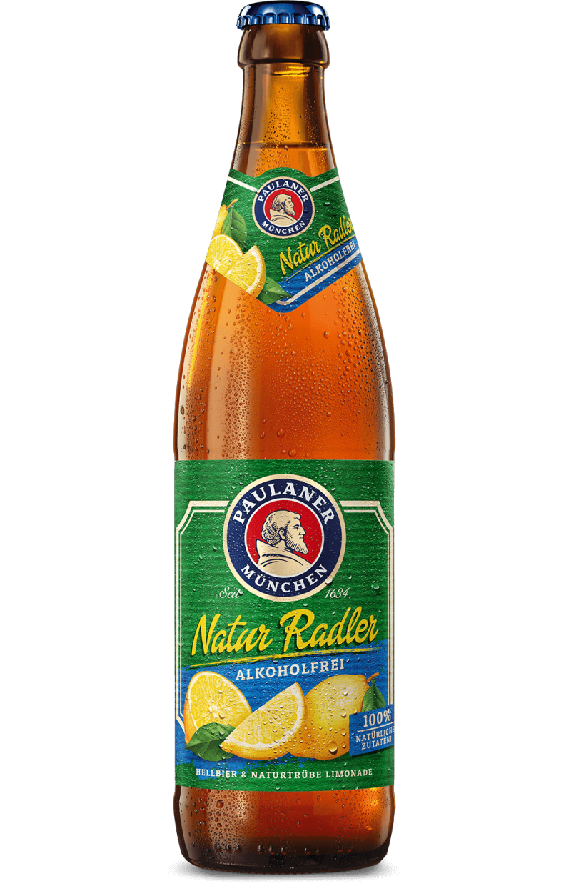 Paulaner Natur Radler Alkoholfrei 0,33 Liter
