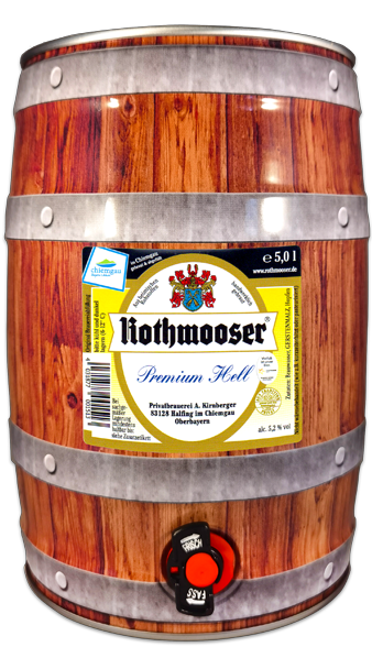 Rothmooser Premium Hell Partyfass 5 Liter
