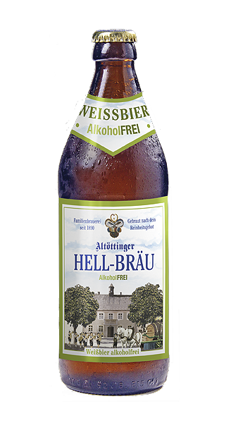 Altöttinger Hell-Bräu Weißbier Alkoholfrei 0,5l
