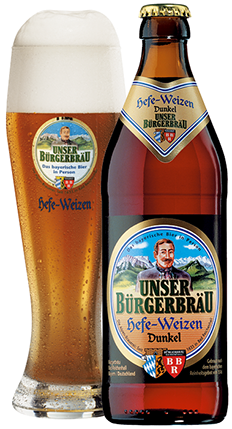 Bürgerbräu Hefe-Weizen Dunkel 0,5 Liter