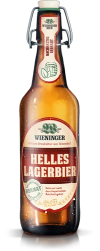 Wieninger Lagerbier Hell Bügelflasche 0,5 Liter