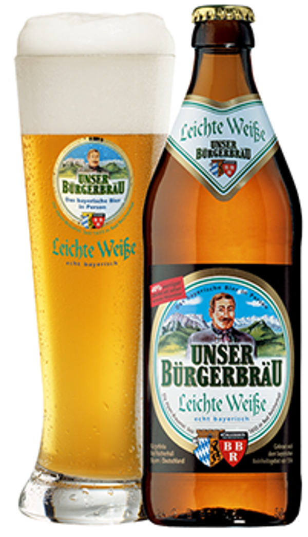 Bürgerbräu Leichte Weiße 0,5 Liter