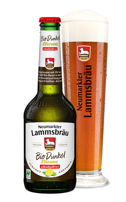 Lammsbräu Bio Dunkel Zitrone Alkoholfrei 0,33 Liter