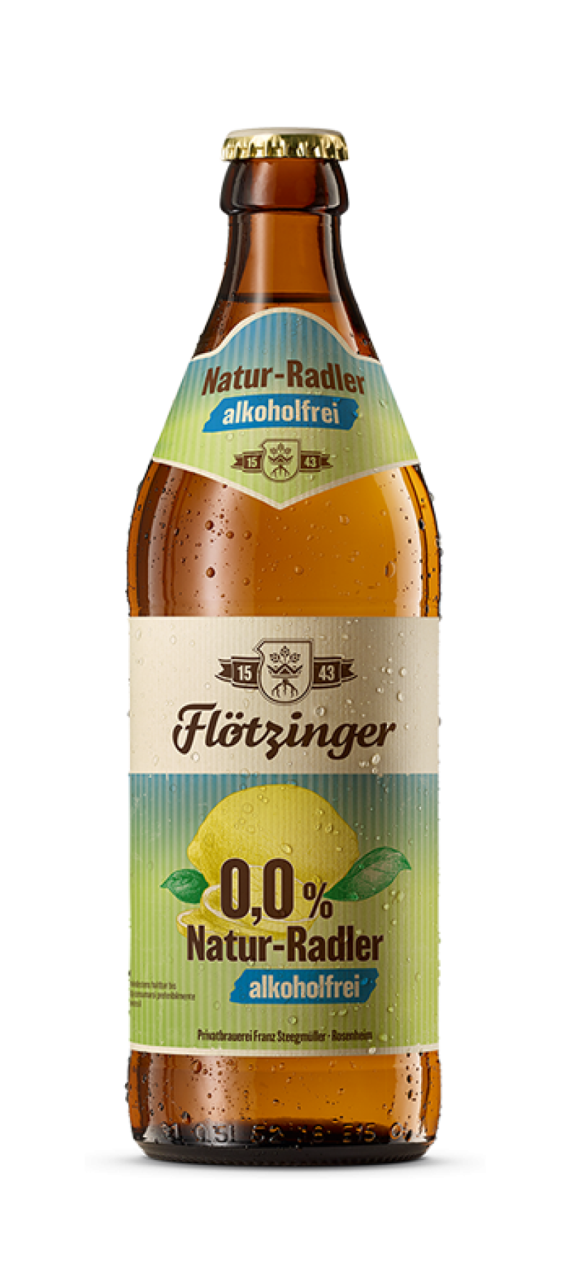 Flötzinger Natur-Radler alkoholfrei 0,0% 0,5 Liter