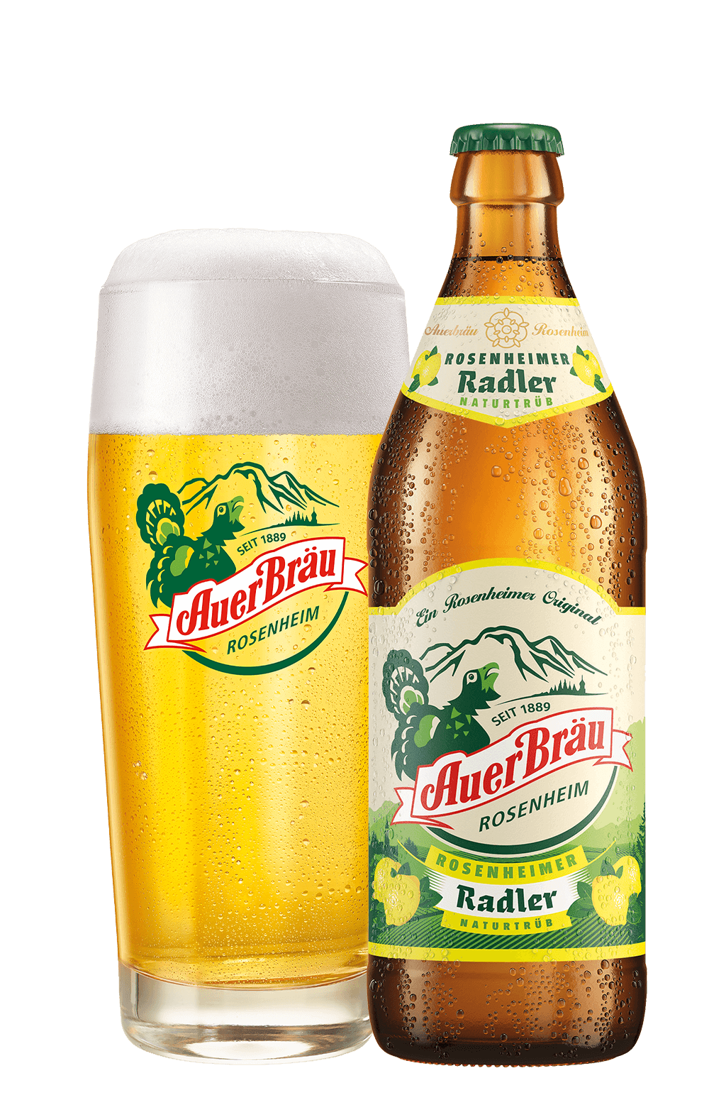 Auerbräu Radler naturtrüb 0,5 Liter
