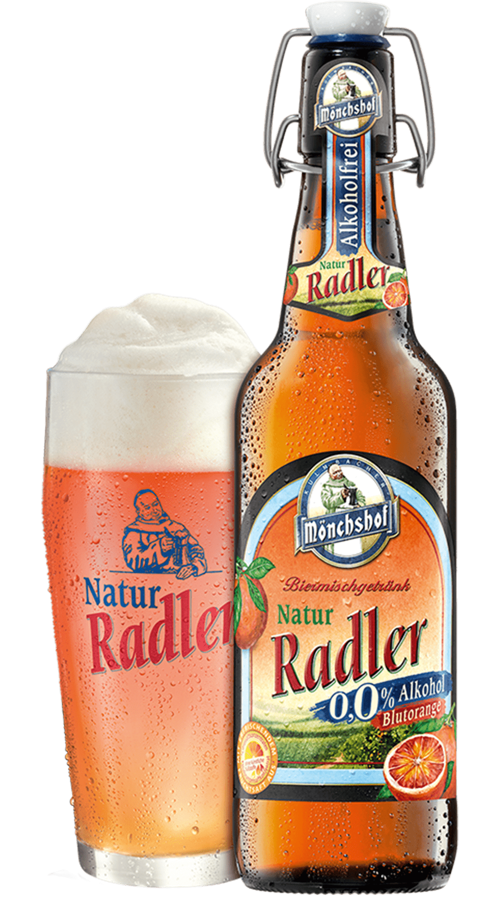 Mönchshof Naturradler Blutorange 0,0% 0,5 Liter