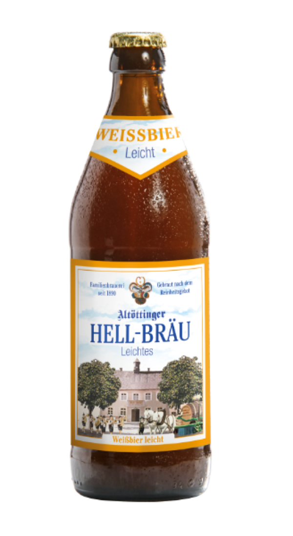 Altöttinger Hell-Bräu Weißbier leicht 0,5 Liter