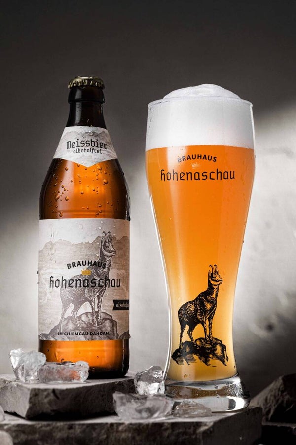 Hohenaschauer Weissbier Alkoholfrei 0,5 Liter