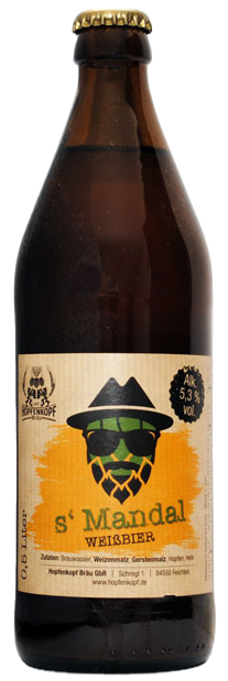 Hopfenkopf "s'Mandal" Weißbier 0,5 Liter