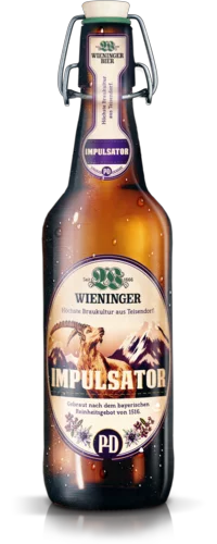 Wieninger "Impulsator" Dunkler Doppelbock Bügelflasche 0,5 Liter