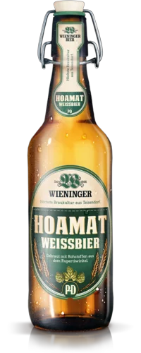 Wieninger "Hoamat" Weissbier Bügelflasche 0,5 Liter - Saisonbier