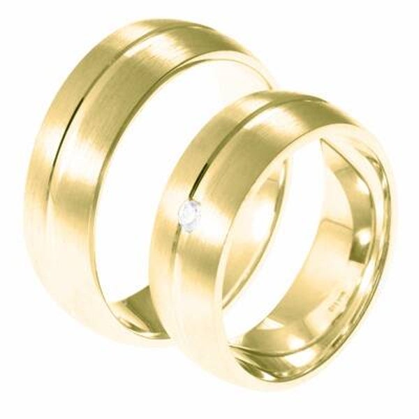 14 krt Geelgouden trouwringen model 635G
