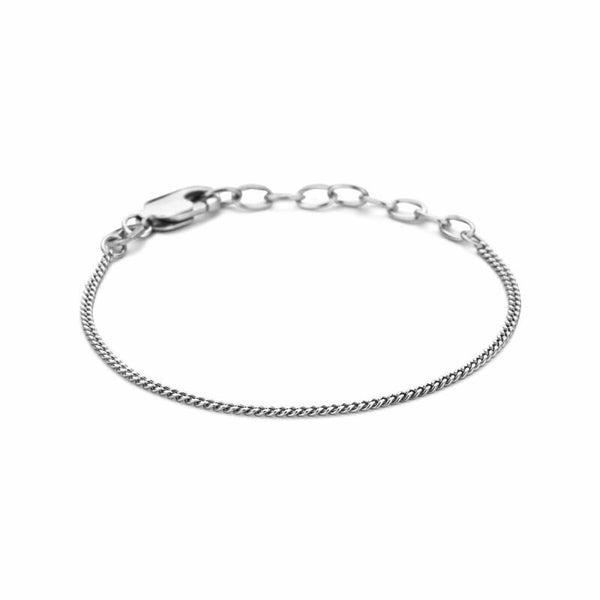 armband gourmette 4-zijdes geslepen 1,4 mm Zilver
