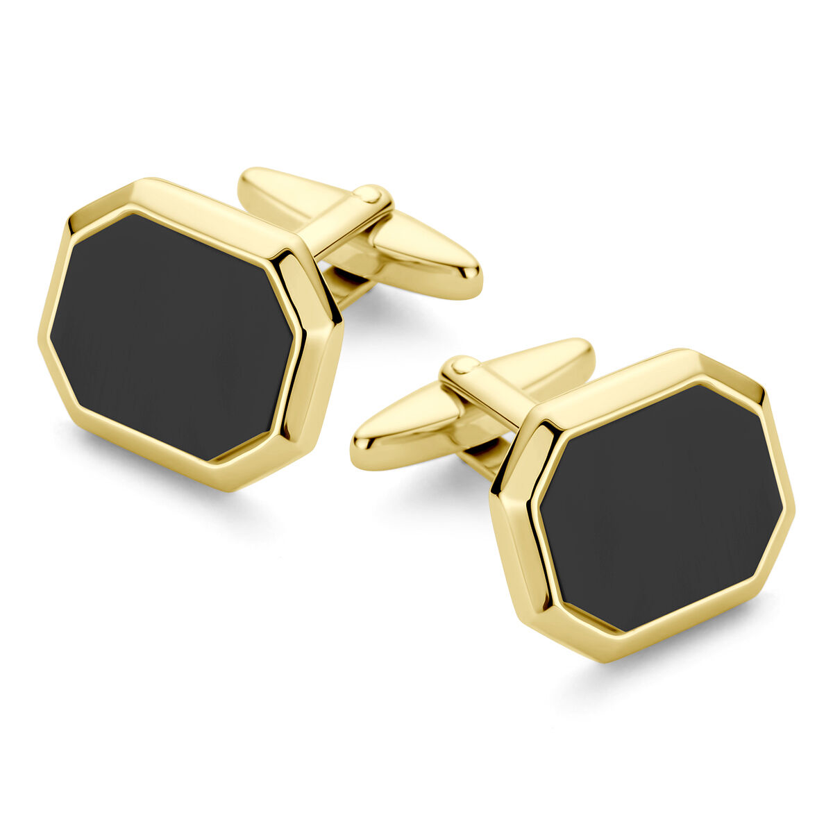 manchetknopen onyx 14k goud