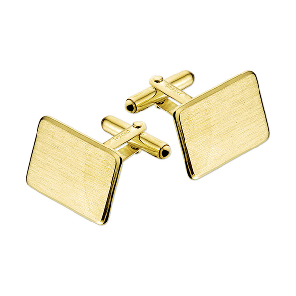 manchetknopen poli/mat gediamanteerd 14k goud