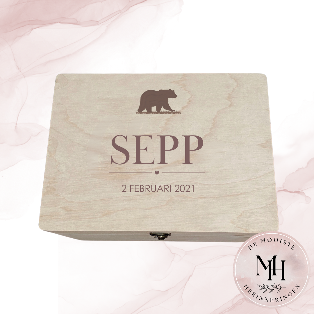 Geboortekist - Ontwerp 3. 'Sepp'