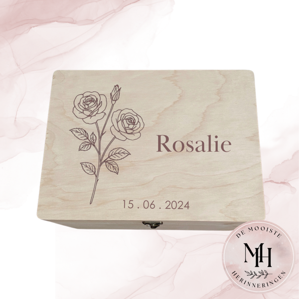 Geboortekist - Ontwerp 10. 'Geboortebloem'