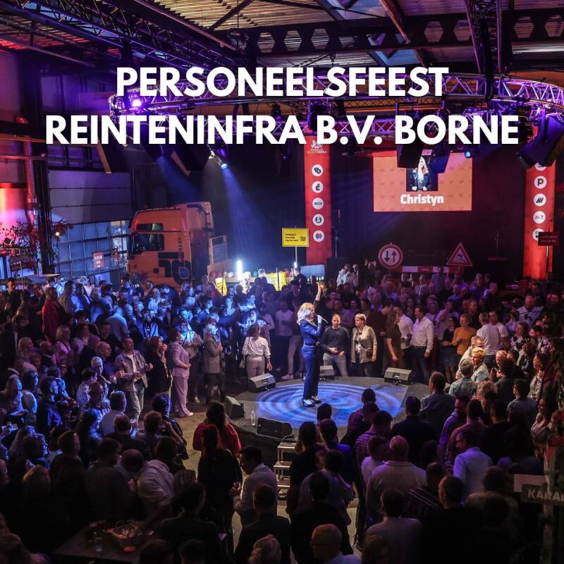 Reinteninfra Vrienden Van personeelsfeest 2024 met CHRISTYN