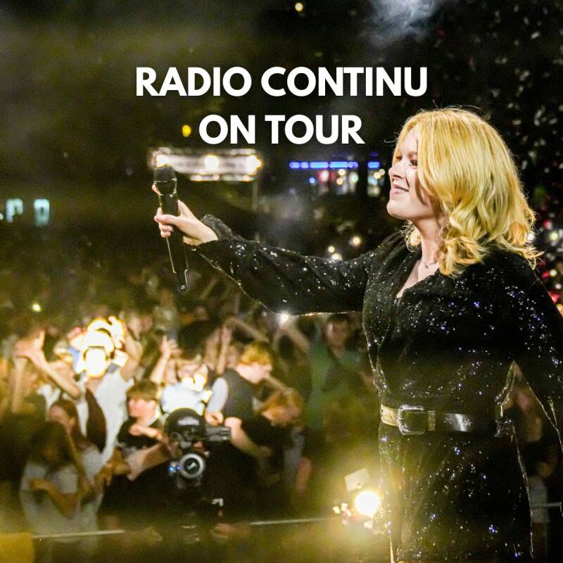 Zangeres CHRISTYN bij Radio Continu On Tour