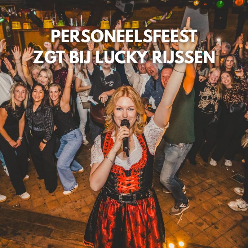 Christyn bij personeelsfeest ZGT in Lucky Rijssen