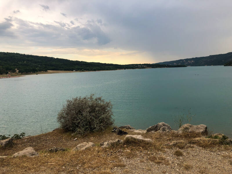 Couché de soleil sur le Lac